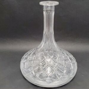 Crystal Decanter 7" wide x8" tall No Stopper